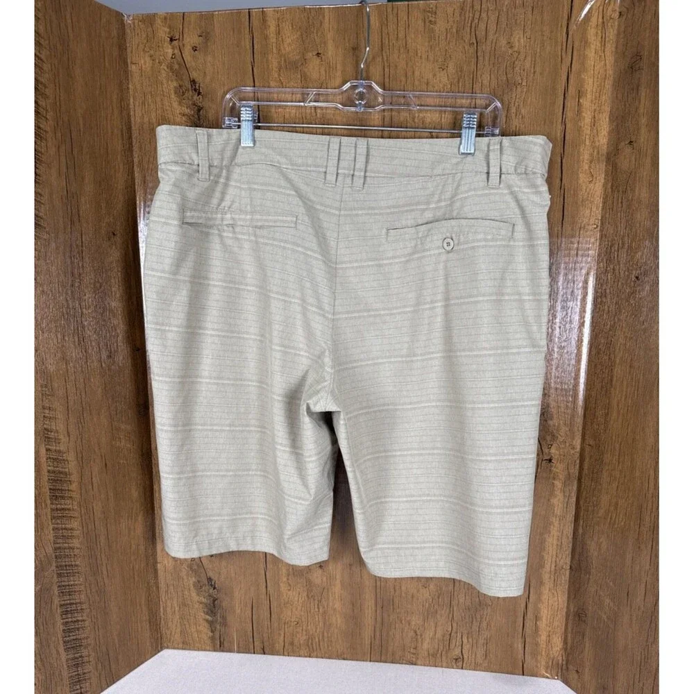 Hang Ten Mens 40 Hybrid Shorts Tan Stretch Performance Board Shorts RN147446